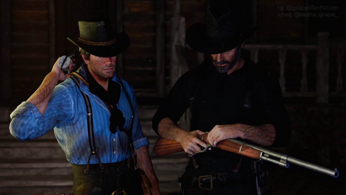 sasha_grape_'s tweet image. "What if..." 🤔
This is the expression that the best fanfics and crossovers start with. Joel and Arthur in the RDR2 setting.
Working on a fanfic with these two.
#rdr2 #joelmiller #arthurmorgan #crossover #3d #3dart