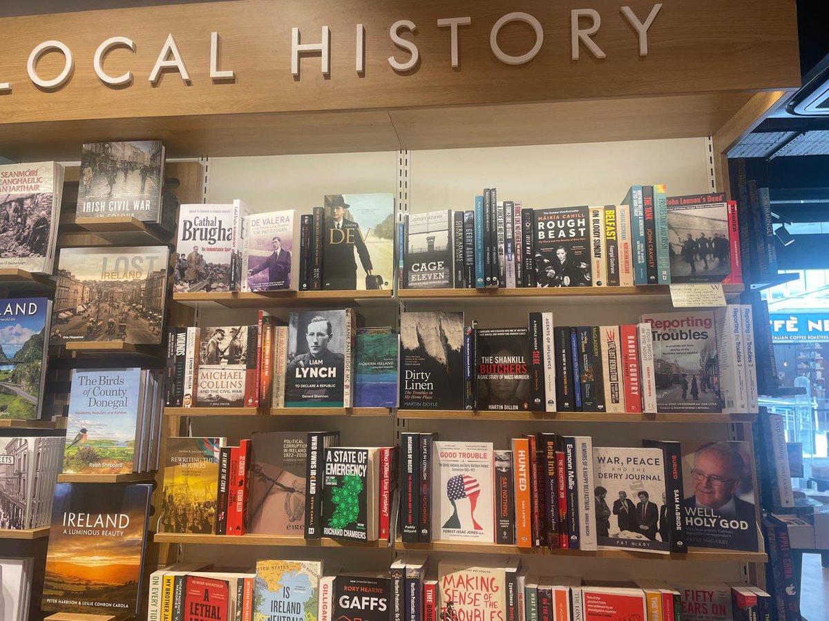 DrForestIssac's tweet image. Fantastic weekend at the @CBusBookFest and a good friend sent me this picture from @Waterstones in Derry with ‘Good Trouble’ next to one of my favorite authors- Say Nothing’s Patrick Radden Keefe. Wow! #books #HistoryMatters #NorthernIreland #Ireland
