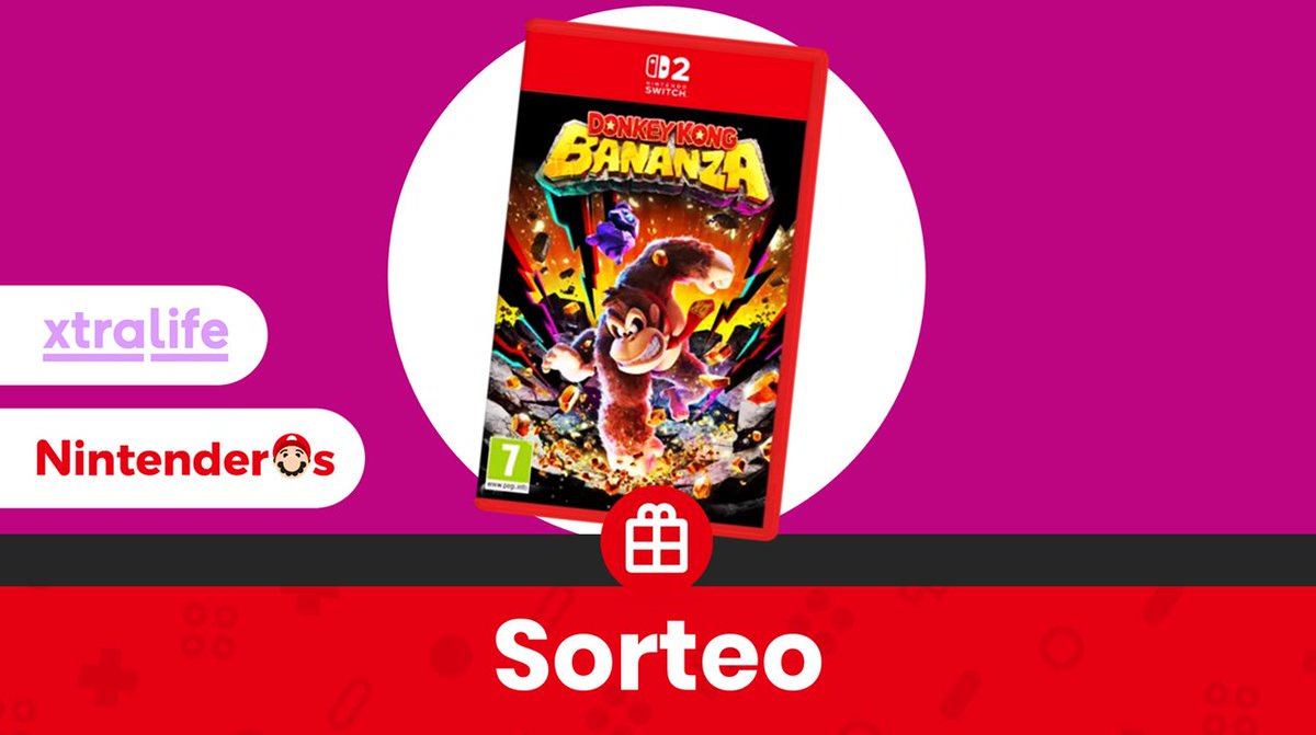 Nintenderos's tweet image. ¡Sorteamos OTRA COPIA FÍSICA MÁS de Donkey Kong Bananza para Nintendo Switch 2!
1⃣ Suscríbete a nuestro canal de YouTube: youtube.com/channel/UCcNId… y al de @xtralife_es: youtube.com/@xtralife_es
2⃣ RT aquí
¡Suerte! - nintenderos.com/nintendo-switc…