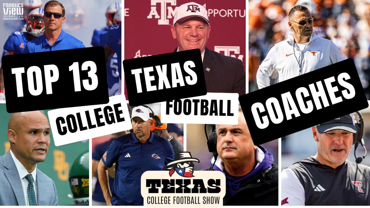 TexasCollegeFBS (@texascollegefbs) on Twitter photo 🏈Episode #1 Ranking the Texas College FBS coaches.
<a href="/reclinernerd/">John Moore (The Recliner Nerd)</a> <a href="/FortyAcreVibes/">Ghost of Texas Football</a> <a href="/fanaticsview/">Fanatics View</a>
📺: youtu.be/6GhPh9DRspA?si… 🏈Episode #1 Ranking the Texas College FBS coaches.
<a href="/reclinernerd/">John Moore (The Recliner Nerd)</a> <a href="/FortyAcreVibes/">Ghost of Texas Football</a> <a href="/fanaticsview/">Fanatics View</a>
📺: youtu.be/6GhPh9DRspA?si…