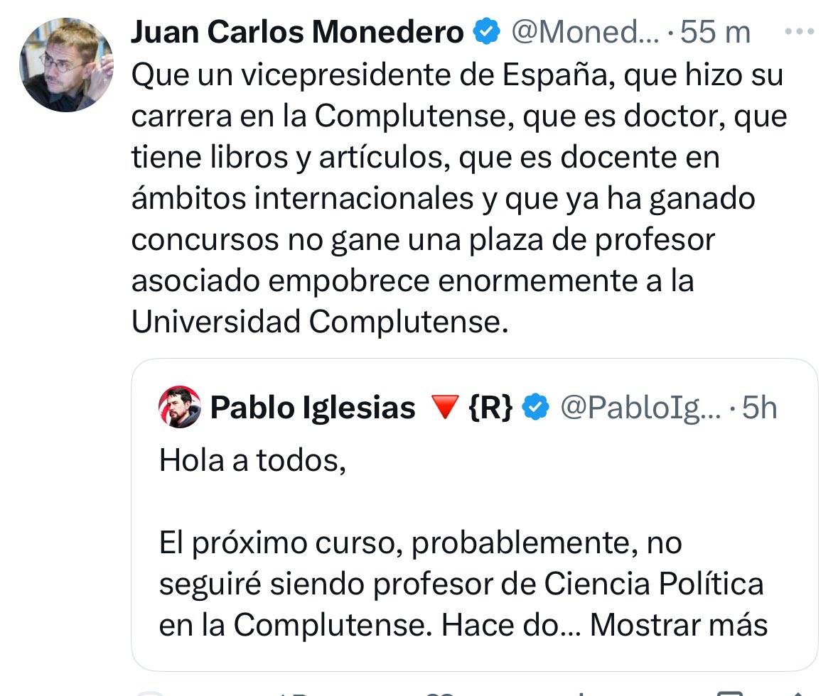 Lo que de verdad nos empobrece es que un tío que con 46 tacos de almanaque no ha sido capaz de ganar ni uno solo de los tres concursos de méritos a los que se ha presentado para ocupar una sencilla plaza de asociado -no se os ocurra pensar en unas oposiciones a titular, o incluso