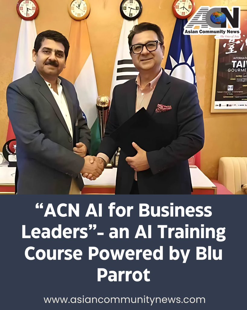 skahuja13's tweet image. Empowering Asiaโs Business Minds with AI! ๐ฎ๐ณ๐ค๐
ACN Network & Blu Parrot Ventures join hands to launch "AI for Business Leaders" โ a game-changing course designed to unlock the power of Artificial Intelligence for business growth and innovation! ๐๐
asiancommunitynews.com/acn-ai-for-busโฆ