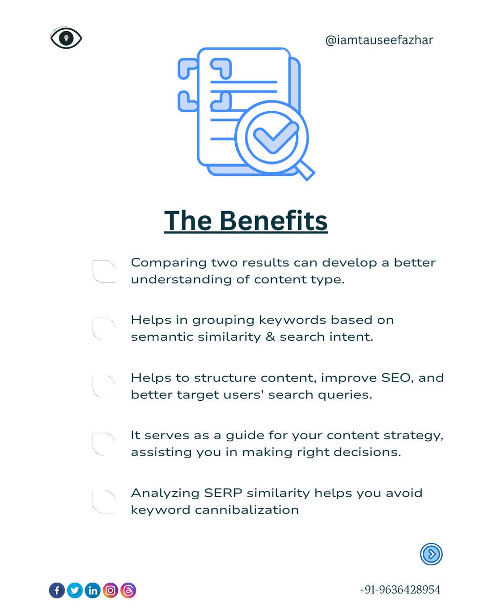 iamtauseefazhar's tweet image. SERP similarity is a method to understand whether two or more keywords produce similar results on search engines like Google or Bing. It shows how many of the top-ranking URLs are the same for different search queries. 

#serpsimilarity #serpanalysis #seoaudit #seoanalysis #serp