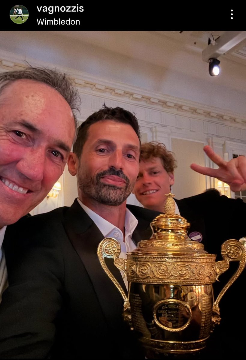 giovannipelazzo's tweet photo. Il bellissimo messaggio di Simone Vagnozzi per Jannik Sinner dopo la sua vittoria a Wimbledon 🇮🇹🏆 https://t.co/XBmgNXv7WX