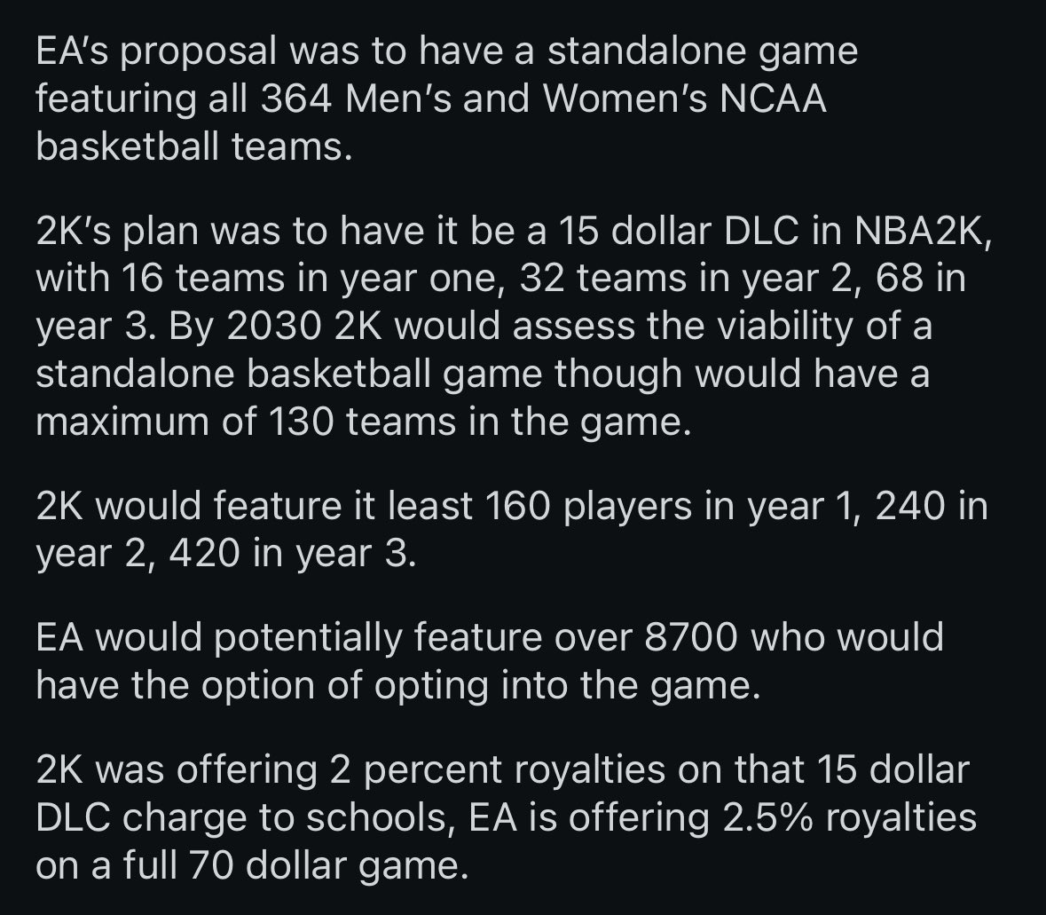 EasyVeazeyNG's tweet image. Please don’t let 2k get the licensing for the college basketball game
