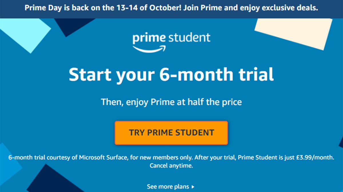 DigitalMarkAI's tweet image. Stop Wasting Money &amp;amp; Time 💰

Your student status unlocks the ultimate college hack.

Get a 6-MONTH FREE TRIAL of Amazon Prime Student today.

All 18-24-year-olds and students enjoy full Prime benefits and 5% cash back. #MondayMorning #MondayMotivation amzn.to/4lzntoN