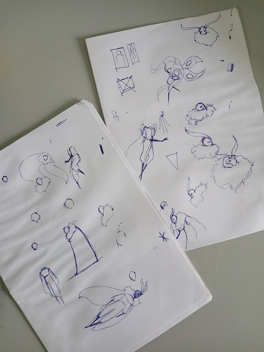 Sojourn_Past's tweet image. Some sketches of our main character. Do you have any to share? 👀
#indiegame #gamedevs