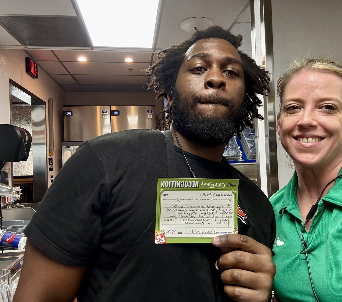 Cassidy Wilde (@cassidyhuska) on Twitter photo CHR at North yesterday!! Our food runner Marquis saw an opportunity in dish and stepped it up big time! What a great way to take care of our guests and show that #ChiliheadHospitality!! Without him we would have really struggled!! <a href="/Roymascorros/">Roy Mascorro</a> <a href="/DeeDenotera/">Dee Greenwood</a> CHR at North yesterday!! Our food runner Marquis saw an opportunity in dish and stepped it up big time! What a great way to take care of our guests and show that #ChiliheadHospitality!! Without him we would have really struggled!! <a href="/Roymascorros/">Roy Mascorro</a> <a href="/DeeDenotera/">Dee Greenwood</a>