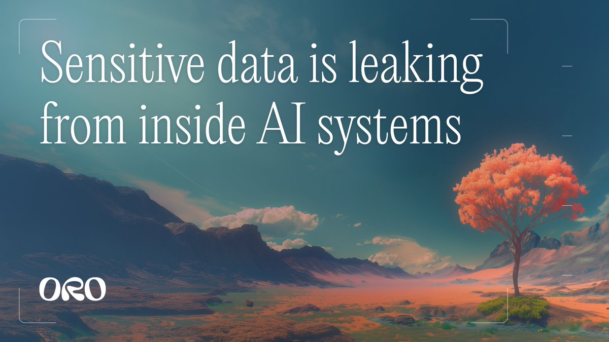 getoro_xyz's tweet image. Sensitive data is leaking from inside company systems.
@CyberhavenInc found that 82% of AI data exposures in companies come from internal tools misusing private information.
Most models still aren’t designed to handle sensitive inputs safely or transparently.
ORO was built to…