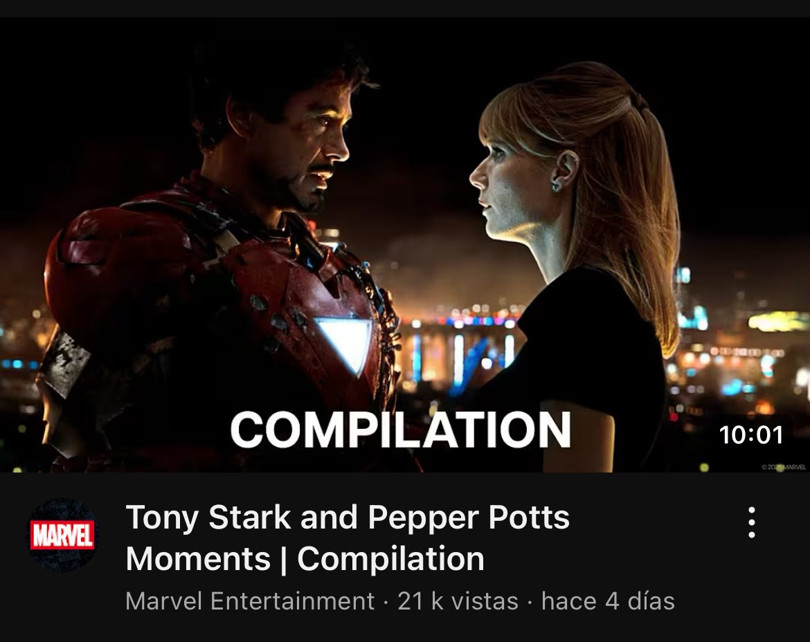 the official marvel youtube channel posting a pepperony compilation… oh they will ALWAYS be famous and loved 🚬