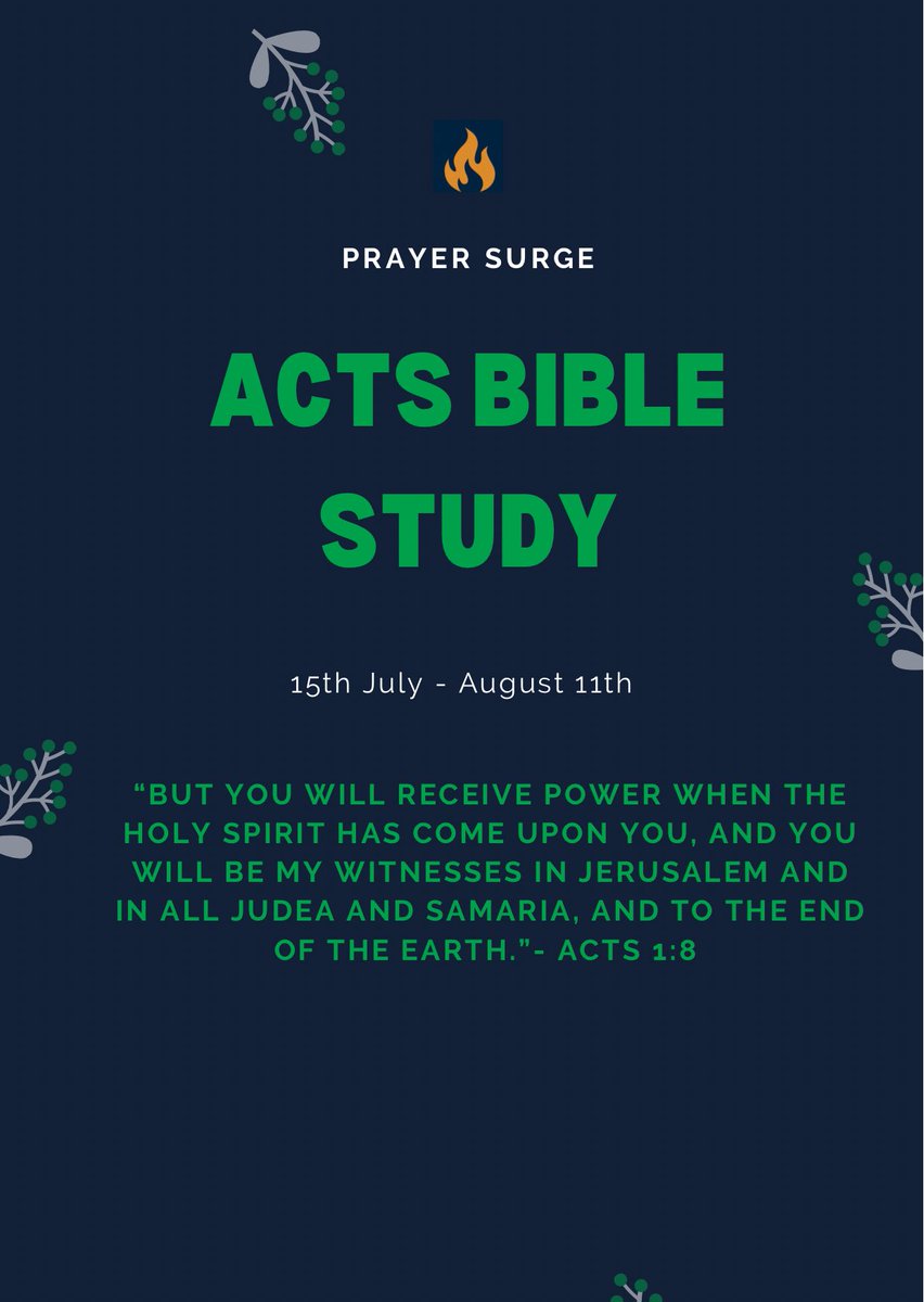 Another Bible reading is upon us. 

Over the next few days, we will stay locked-in in the book of Acts.

28 chapters. 
1 Chapter per day. 
Town hall meetings weekly to discuss questions and observations.

This is starting tomorrow!