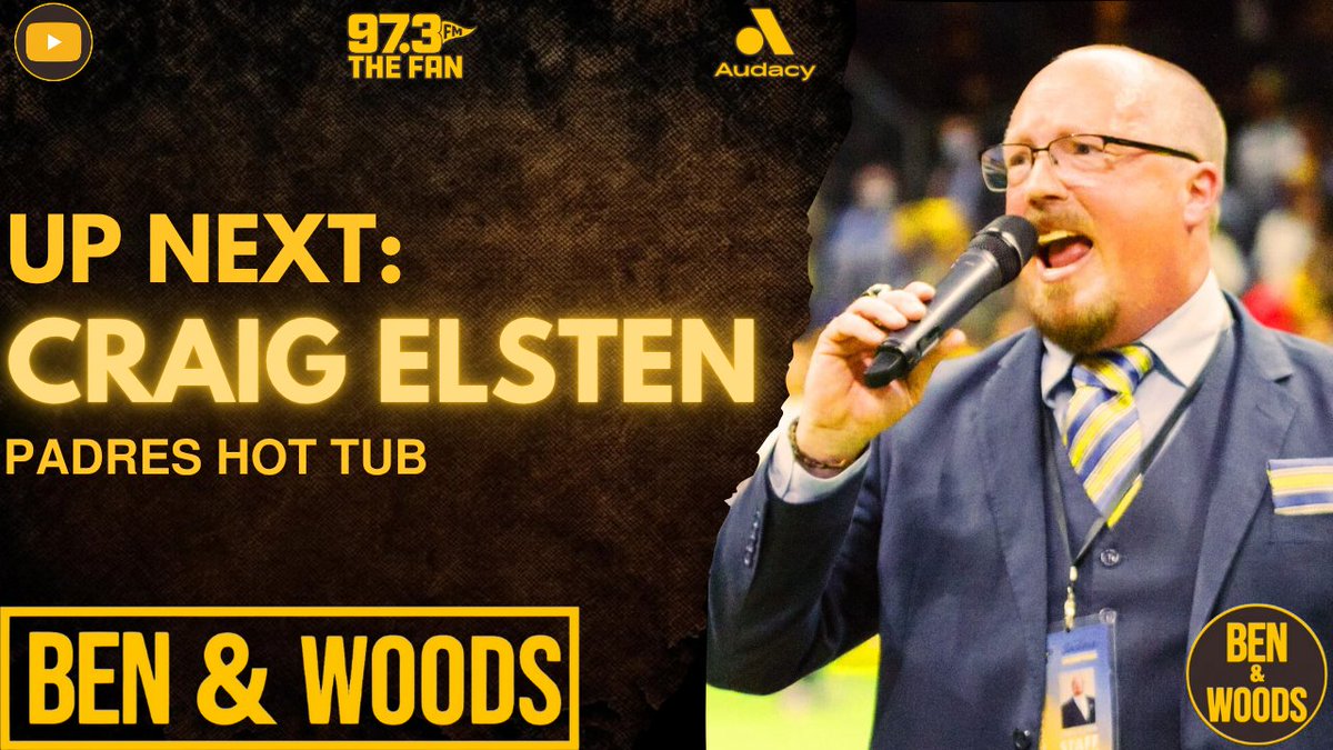 Talking some Padres and SDFC with our buddy Craig Elsten who makes his weekly visit to the show NEXT:

📻 <a href="/973TheFanSD/">97.3 The Fan</a>
📱 <a href="/Audacy/">Audacy</a> App
WATCH:  youtube.com/watch?v=PhdAt_…