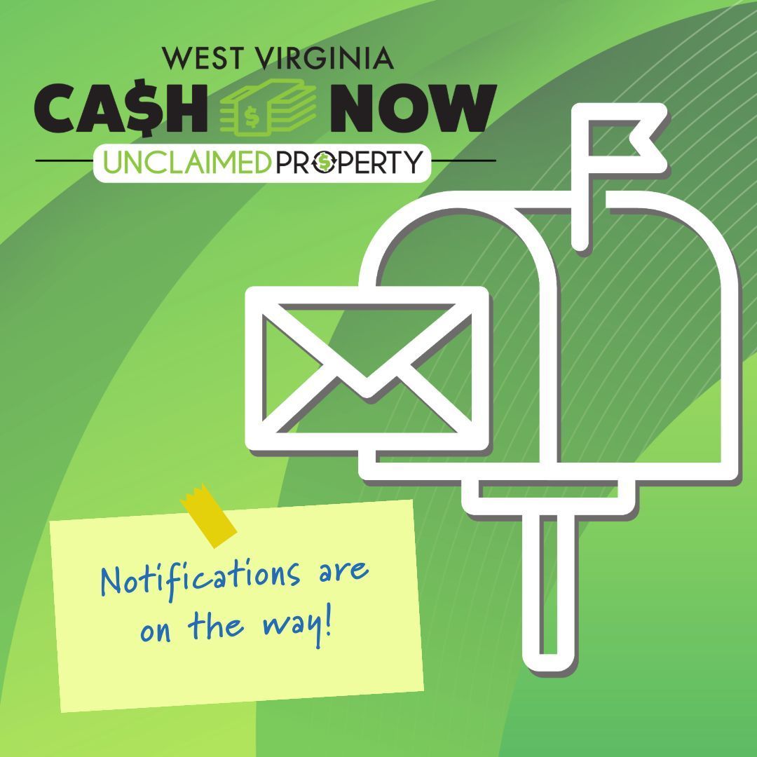 WVTreasury's tweet image. Through the West Virginia Cash Now program, the Treasurer’s Office identifies potential unclaimed property holders and issue their return, AUTOMATICALLY! Notifications are being mailed now!
About WV Cash Now: buff.ly/lJBbOmn