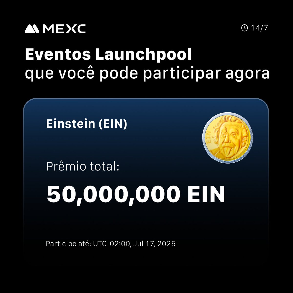 🚀Eventos kickstarter/launchpool disponíveis🦵

Bom dia, MEXC! Querem comprometer 25 $MX e receber airdrops incríveis?    

Kickstarters: 
$TBA
$DLB

Launchpool:  
$EIN

Participe! (Kickstarter)
👉mexc.com/pt-PT/sun/asse… 

Participe! (Launchpool)
👉mexc.com/pt-PT/mx-activ…