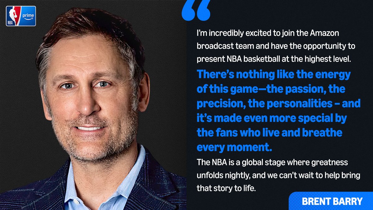 PrimeSportsPR's tweet image. The @NBAonPrime squad is excited to bring on @Barryathree! Welcome to the crew. π
#NBAonPrime π