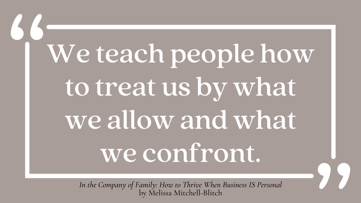 We teach people how to treat us by what we allow and what we confront. If you don't like how someone is treating you, allow the natural feedback loop of fair consequence to teach them to treat you differently. Be consistent! Simply say what you'll do and do what you say.