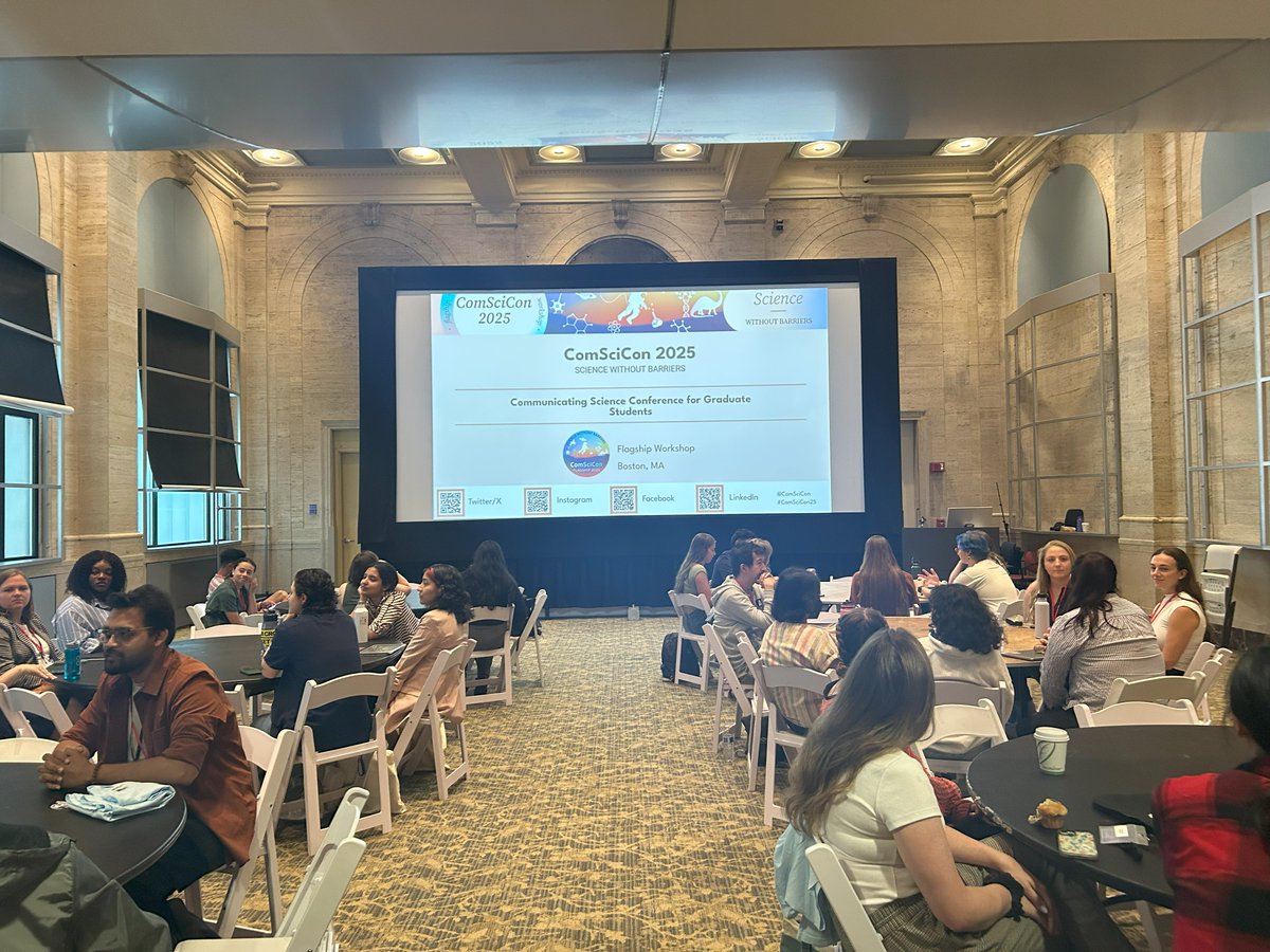 ComSciCon's tweet image. Kicking off Day 1 of #ComSciCon25 with some introductions, new friends, pop talks, and of course....stickers!
Welcome to all the attendees, we are so glad you're here!