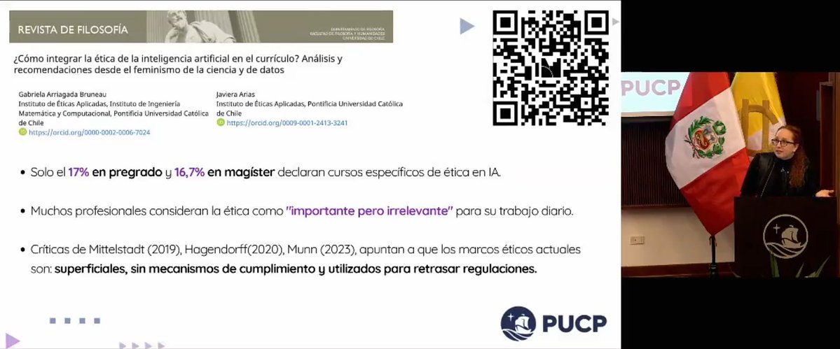 IMC UC (@imc_uc) on Twitter photo 📌 Compartimos el registro en video de la ponencia "Criterios éticos para una docencia significativa con inteligencia artificial (IA)", dictada hace algunos días por <a href="/gabruneau/">Gabriela Arriagada Bruneau (she/they)</a>, académica IMC/<a href="/EticaAplicadaUC/">Instituto de Éticas Aplicadas UC</a> e investigadora <a href="/cen_ia/">CENIA - Centro Nacional de Inteligencia Artificial</a>. (1/2) 📌 Compartimos el registro en video de la ponencia "Criterios éticos para una docencia significativa con inteligencia artificial (IA)", dictada hace algunos días por <a href="/gabruneau/">Gabriela Arriagada Bruneau (she/they)</a>, académica IMC/<a href="/EticaAplicadaUC/">Instituto de Éticas Aplicadas UC</a> e investigadora <a href="/cen_ia/">CENIA - Centro Nacional de Inteligencia Artificial</a>. (1/2)