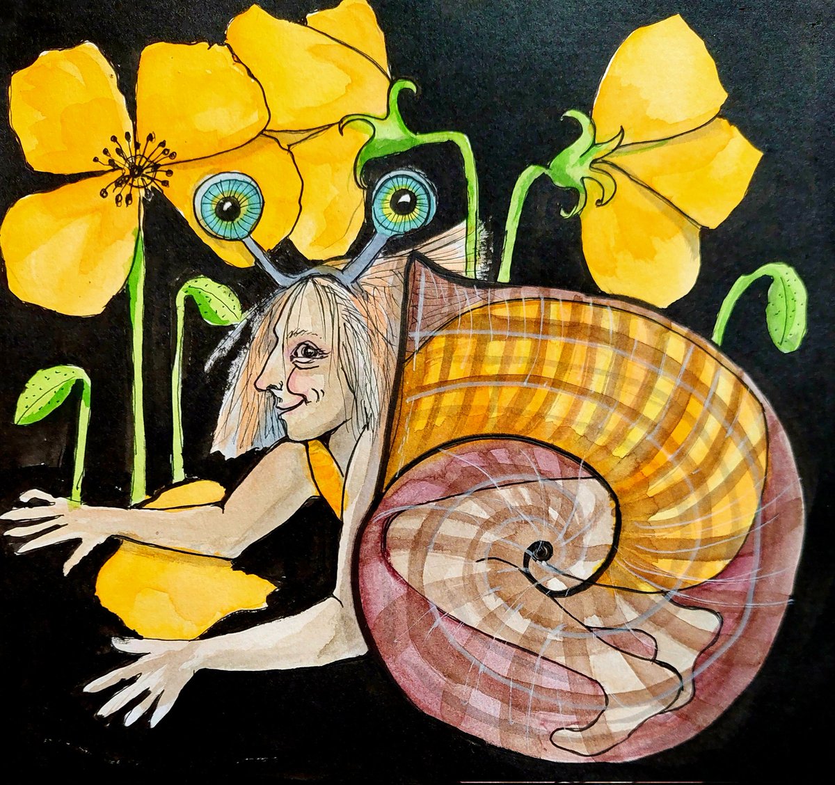 jayceek33's tweet image. Self-portrait +snail 馃悓
Yes, it's me as a snail.馃馃ぃ
@StudioTeaBreak
#MythicalMashup