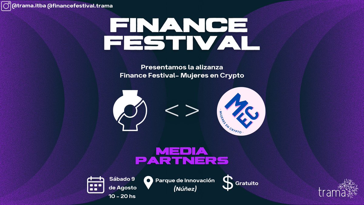 Cryptopall_'s tweet image. Presentamos con mucha alegría a nuestra alianza con @mujeresencrypto 🎉🎉
No te olvides de inscribirte al evento! Link en bio ⚡️