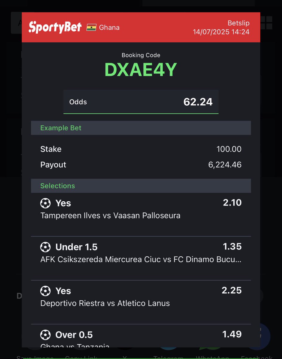 Tecguidegh's tweet image. Free tip 62+ Odds DXAE4Y Flex 2 🍀