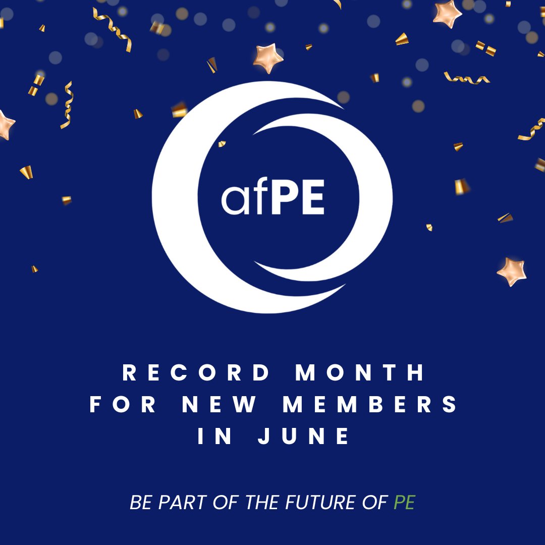 afPE_PE's tweet image. Our membership is growing fast!🚀
June was our biggest month yet for new members↗️
Join afPE today and become part of the #FutureOfPE