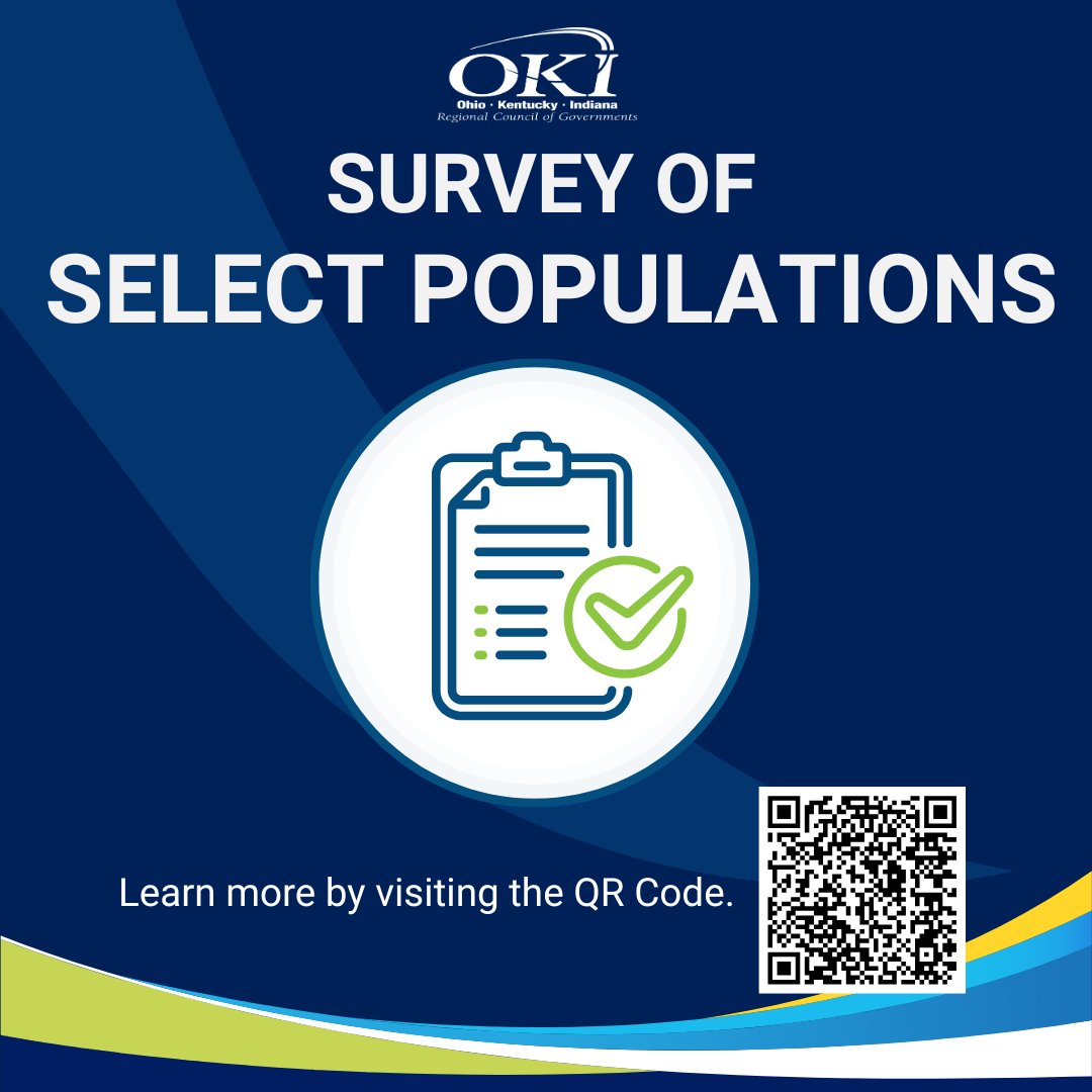 We are conducting an in-person survey of select populations- people over age 65, low-income, no car &amp; people with disabilities- about transportation preferences and needs. If you live in Hamilton, Warren, Butler or Clermont counties, call 800-647-0166 to take the survey.
