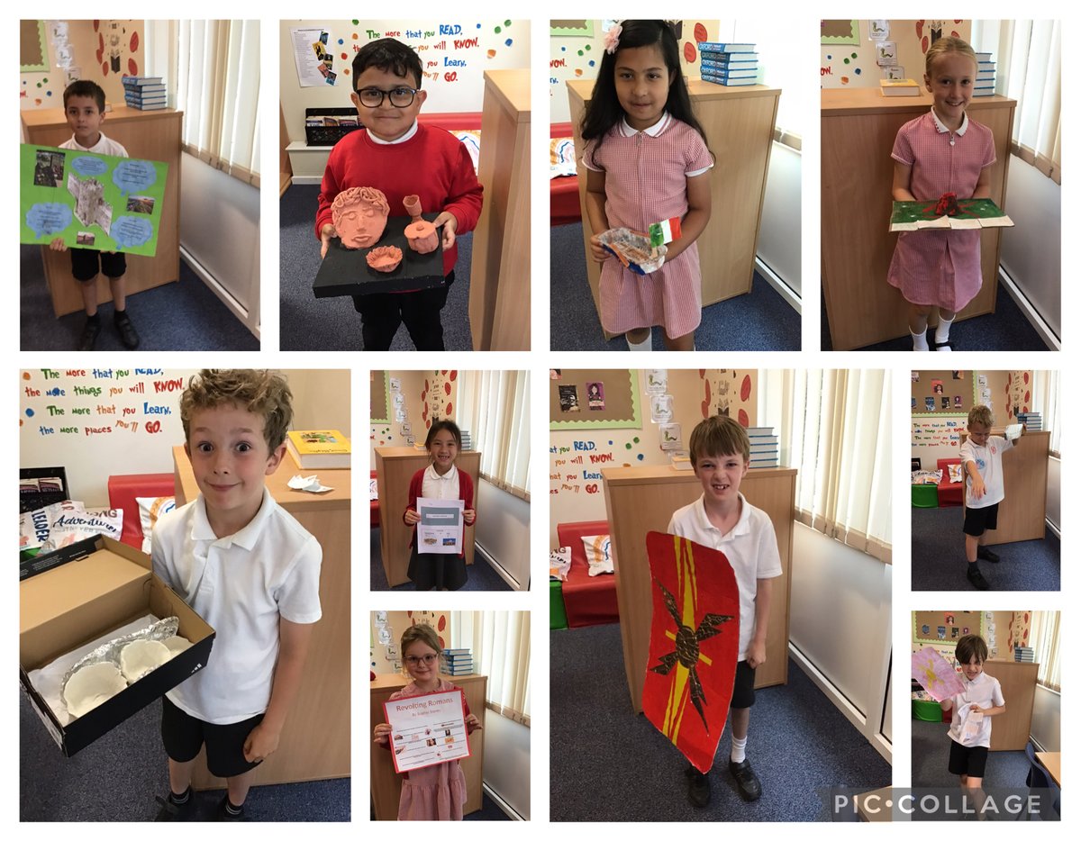 The children enjoyed a Roman museum today looking at their Roman projects. #bishoptonyear3 #bishoptonenrich