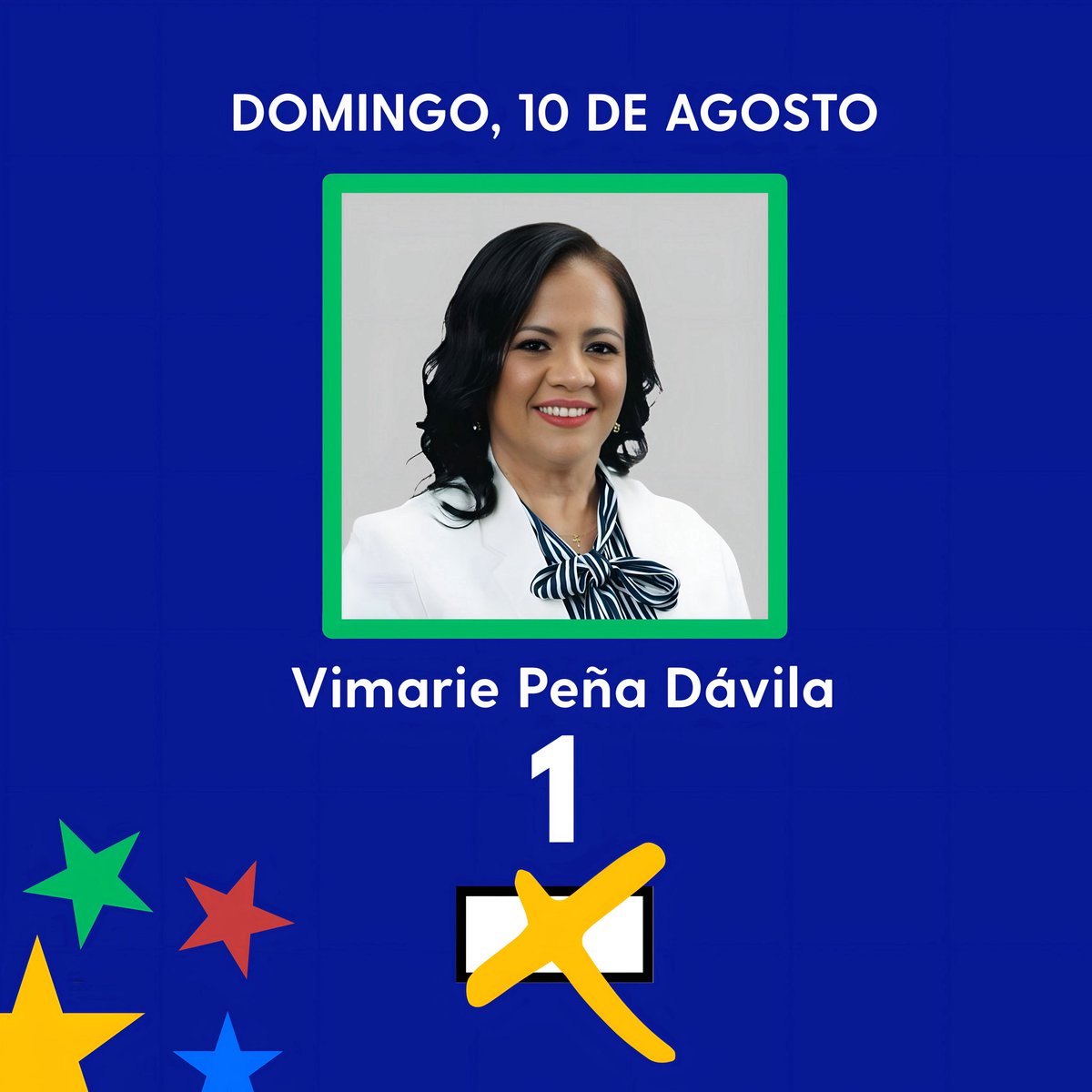 ✅ Sorteo realizado, somos la número 1️⃣ en la papeleta, domingo, 10 de agosto ¡Sal a votar! 🗳️