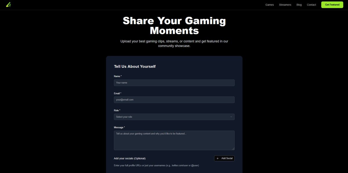 GamefolioGG's tweet image. Hey #Gamers, #IndieGameDevs, and #Streamer! Our clip submission form just got a fresh new look - now’s the perfect time to share your clips, game trailers, and more on #Gamefolio! 😄
  
Join our constantly growing community and get discovered! 💚🫶

📎 gamefolio.com/get-featured