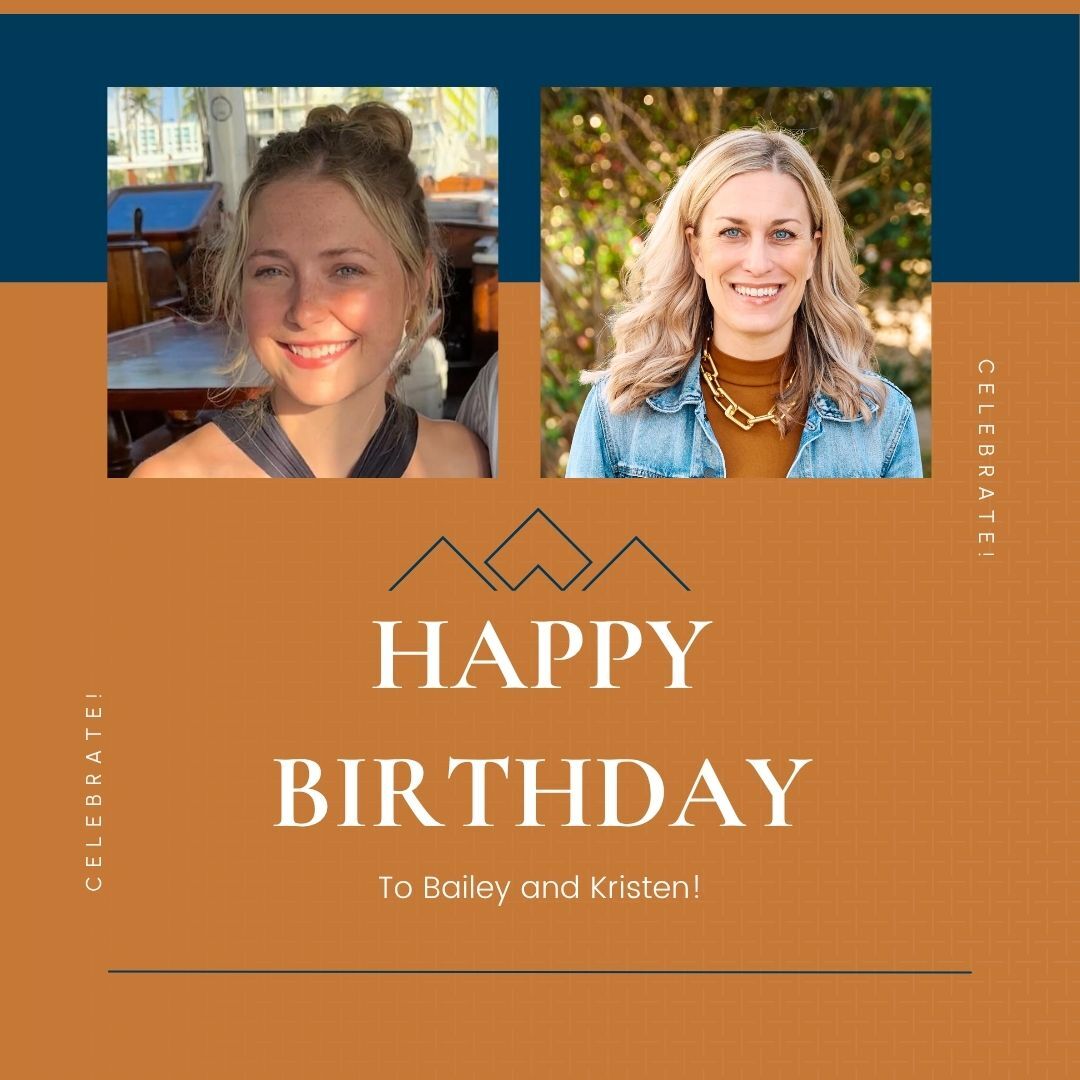 Happy birthday to Bailey and Kristen! Thank you both for being fearless leaders to our team. We hope you have the most wonderful day and next trip around the sun! 💛