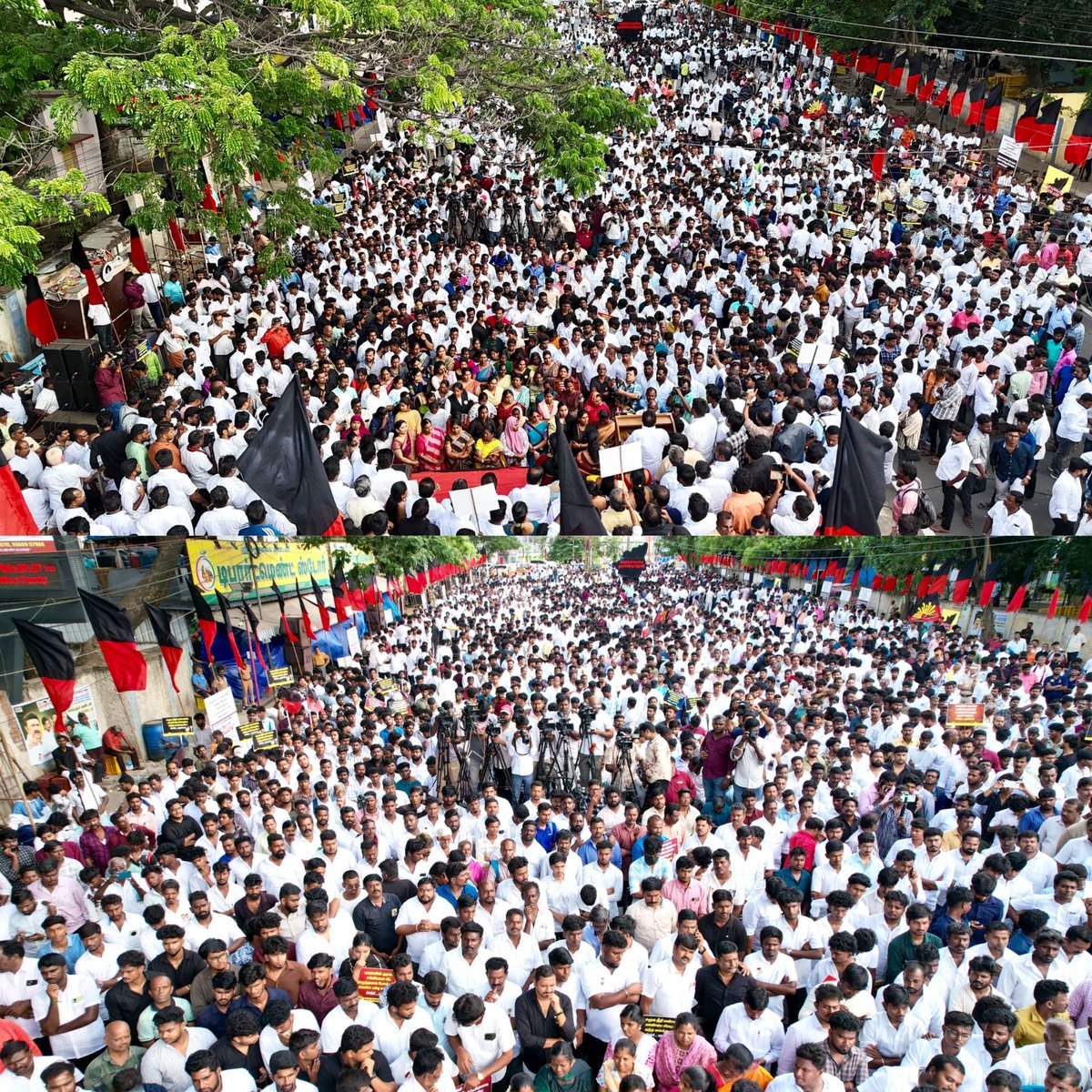 M.K.Stalin (@mkstalin) on Twitter photo காவியா - கல்வியா?
படி படி என்கிற திராவிடத்தில் கிளைவிட்டுவிட்டு, படிக்காதே எனத் தடுக்கும் காவிக்கூட்டத்துக்குக் கால் அமுக்கும் துரோகிகளின் பேச்சுக்கு, தமிழ்நாட்டு மாணவர்களின் உணர்வைக் கோவையில் பதிலாகச் சொல்லியிருக்கிறது <a href="/dmk_studentwing/">DMK Student Wing</a>!
அரைவேக்காட்டு எதிர்க்கட்சித் தலைவருக்கு காவியா - கல்வியா?
படி படி என்கிற திராவிடத்தில் கிளைவிட்டுவிட்டு, படிக்காதே எனத் தடுக்கும் காவிக்கூட்டத்துக்குக் கால் அமுக்கும் துரோகிகளின் பேச்சுக்கு, தமிழ்நாட்டு மாணவர்களின் உணர்வைக் கோவையில் பதிலாகச் சொல்லியிருக்கிறது <a href="/dmk_studentwing/">DMK Student Wing</a>!
அரைவேக்காட்டு எதிர்க்கட்சித் தலைவருக்கு
