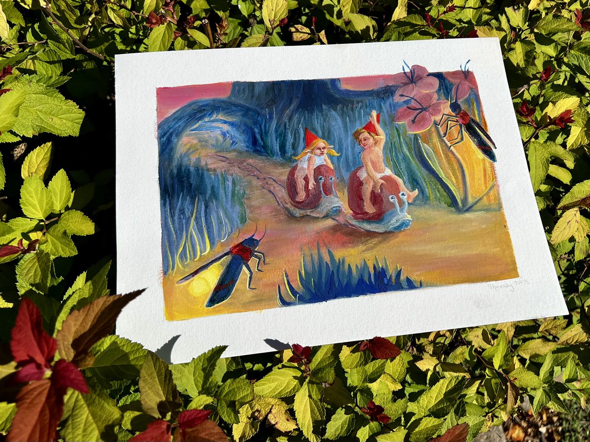 Getting a feel for this style - moving onto guache for more control and speed.

Onto the next one!