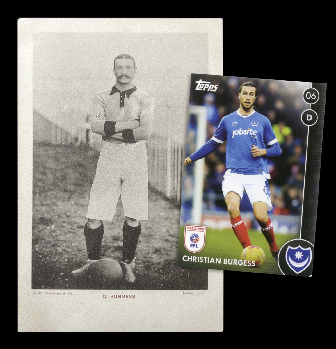 PompeyCards's tweet image. C Burgess and C Burgess. Charlie won a Southern League championship medal with #Pompey in 1902 and later emigrated to America where he became a golf pro, finishing 47th in the 1910 US Open. He also taught Bing Crosby and Babe Ruth how to play the game. #PompeyHistory