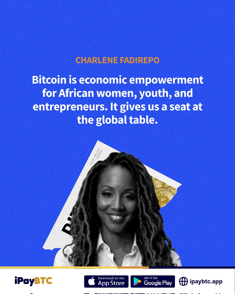 iPayBTC (@ipaybtcapp) on Twitter photo ๐๐ก๐๐ญ ๐ข๐ ๐ฆ๐จ๐ง๐๐ฒ ๐๐ข๐๐งโ๐ญ ๐ฃ๐ฎ๐ฌ๐ญ ๐ฆ๐จ๐ฏ๐, ๐๐ฎ๐ญ ๐ฆ๐จ๐ฏ๐๐ ๐ฒ๐จ๐ฎ ๐๐จ๐ซ๐ฐ๐๐ซ๐?๐
<a href="/CharFadirepo/">Charlene Fadirepo,The Bitcoin Strategistโข๏ธ</a> said it best
For too long, the global economy moved without us.
Now, with Bitcoin, weโre not just observers, weโre participants, builders, and decision-makers.
No ๐๐ก๐๐ญ ๐ข๐ ๐ฆ๐จ๐ง๐๐ฒ ๐๐ข๐๐งโ๐ญ ๐ฃ๐ฎ๐ฌ๐ญ ๐ฆ๐จ๐ฏ๐, ๐๐ฎ๐ญ ๐ฆ๐จ๐ฏ๐๐ ๐ฒ๐จ๐ฎ ๐๐จ๐ซ๐ฐ๐๐ซ๐?๐
<a href="/CharFadirepo/">Charlene Fadirepo,The Bitcoin Strategistโข๏ธ</a> said it best
For too long, the global economy moved without us.
Now, with Bitcoin, weโre not just observers, weโre participants, builders, and decision-makers.
No