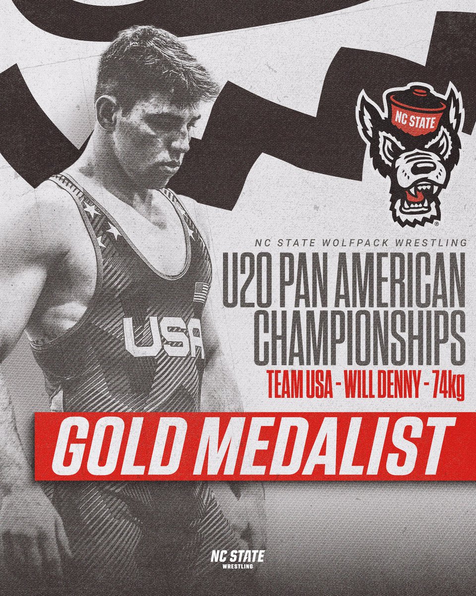 Denny dominates on the world stage🇺🇸

Incoming freshman Will Denny represented USA in the U20 Pan American Championships (freestyle) this past weekend. Earning the gold medal at 74kg, all three of his matches were bonus point wins (one pin and two technical falls). #PackMentality