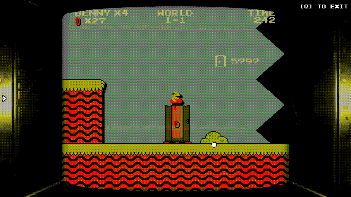 eduscarpato's tweet photo. Benny Bash, a game I’ve spent the last year developing, is finally out on Steam!
It’s a horror game where you play a cursed retro game and solve puzzles while switching between the game and reality.
Hope you enjoy it!❤️ https://t.co/qXJR0pCUjU