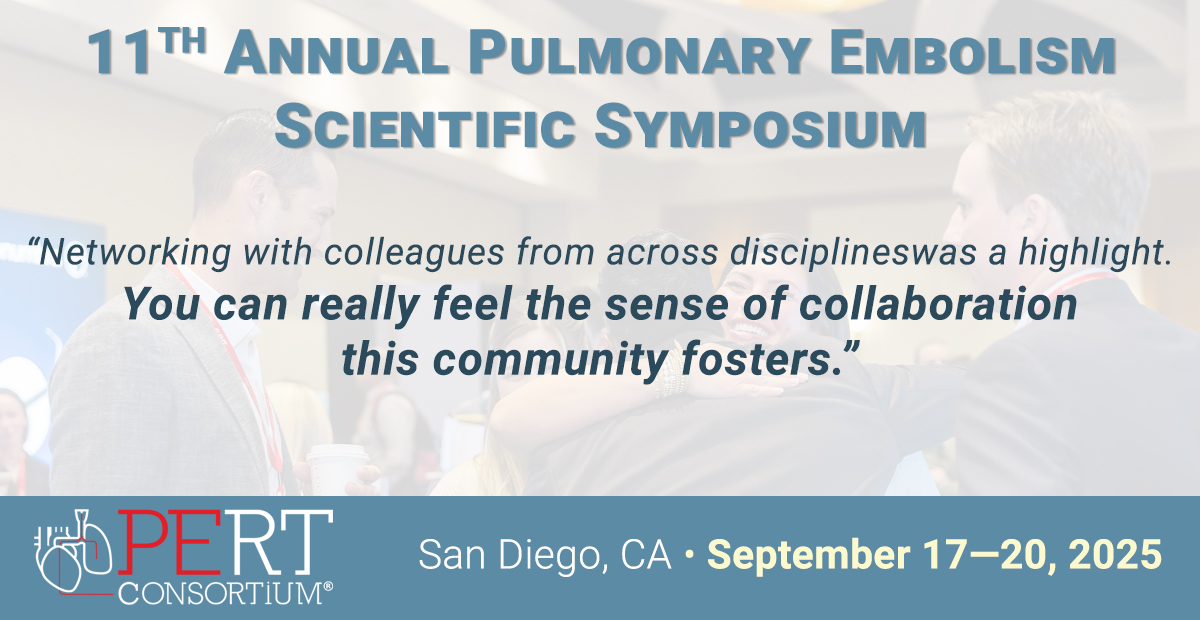 PERTConsortium's tweet image. Collaboration. Connection. Innovation.

That’s what makes our Scientific Symposium unlike any other.
Just ask past attendees:
“You can really feel the sense of collaboration this community fosters.”
“This is where innovation in PE care truly begins.”

Join the conversation at…