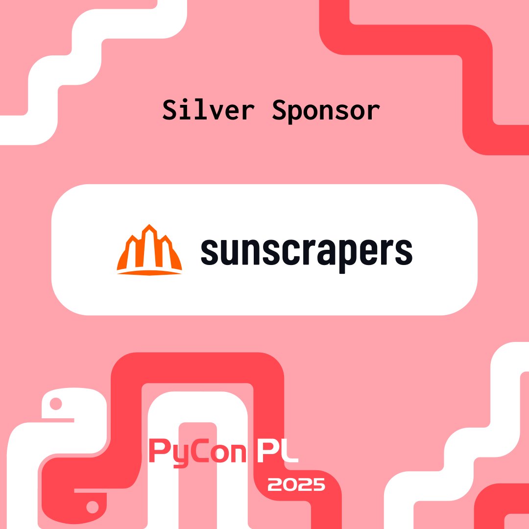 PyCon PL (@pyconpl) on Twitter photo ✨We are happy to announce that <a href="/sunscrapers/">sunscrapers</a> has become our Silver Sponsor!✨
They are a software development company specializing in data-driven software solutions, with solid #Python expertise proven by over 200 projects and nearly 15 years of experience.
#PyCon #conference ✨We are happy to announce that <a href="/sunscrapers/">sunscrapers</a> has become our Silver Sponsor!✨
They are a software development company specializing in data-driven software solutions, with solid #Python expertise proven by over 200 projects and nearly 15 years of experience.
#PyCon #conference