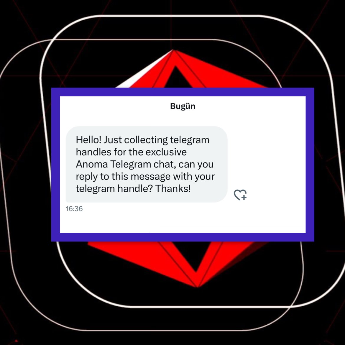 I received an <a href="/anoma/">Anoma</a> Telegram invitation 

I am very happy about this. 
Being part of a major project like Anoma is indescribable. 

I can't wait to see what happens next. 

I will continue to support the intention machine until the very end. 

Stay with anoma