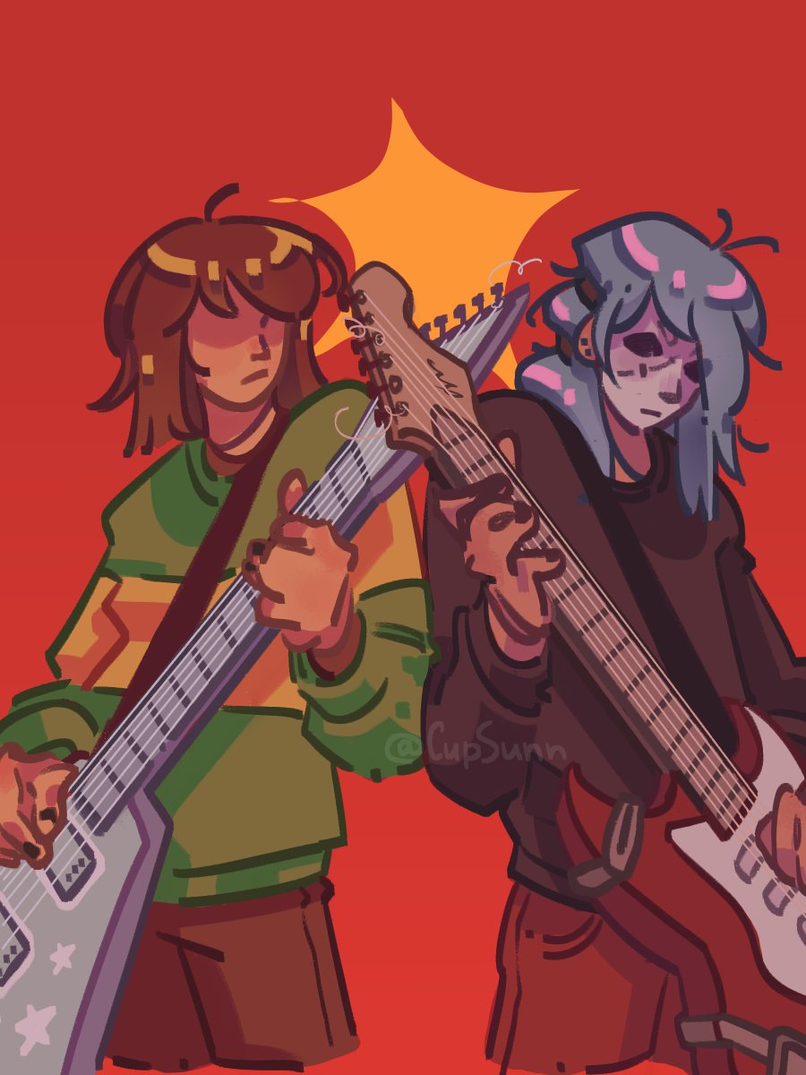 CupSunn's tweet photo. Same energy 

#DELTARUNE #SallyFace #artmoots https://t.co/SodFcUeIZk