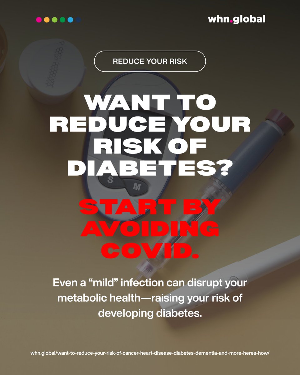 Want to reduce your risk of diabetes? Avoiding COVID could play a bigger role than you think. Even a “mild” infection can interfere with insulin production and glucose regulation—raising your risk for diabetes down the line. Your metabolic health matters. Protect it.

Read more: