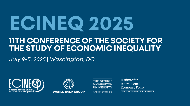 WBG_Poverty's tweet photo. The 11th Conference of the Society for the Study of Economic Inequality (@ecineq), co-hosted by the @WorldBank Group and @GWtweets, was held in Washington, DC on July 9-11, 2025.

Watch the replays of the keynote addresses:
https://t.co/NPvBLfuCD6 https://t.co/XQYAvaEiqK