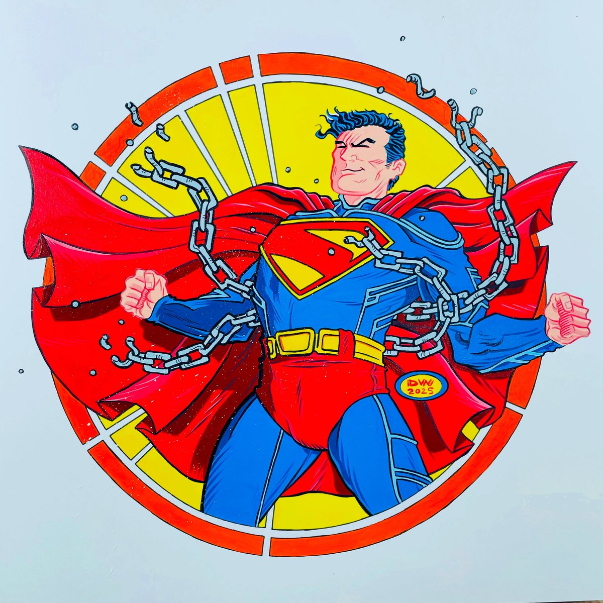 birdsinboxes's tweet image. Both versions made with love by hand.

#Superman