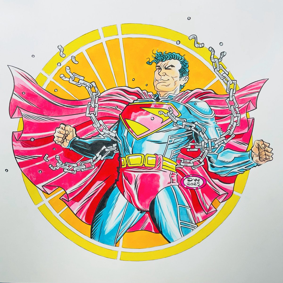 birdsinboxes's tweet image. Both versions made with love by hand.

#Superman