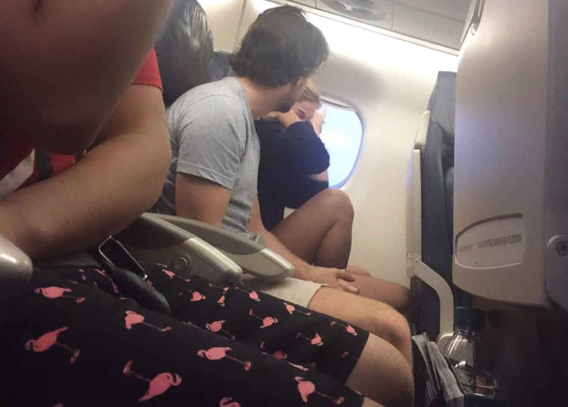 The couple next to me got in a fight because he insisted #Nadu was on their flight. She said he was a Skell and they broke up on the spot