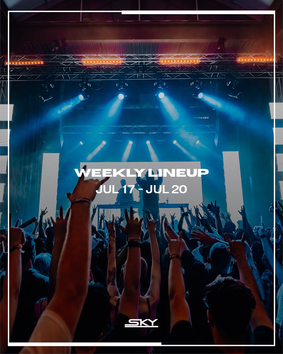 Weekends are kindof our thing 🔥

Coming Through Next👇
THU: Spaz (ROOF)
FRI: Creeds (MAIN ROOM)
+ Yes Sir / No Ma'am (ROOF)
SAT: <a href="/BiscitsMusic/">BISCITS</a> (MAIN ROOM)
+ <a href="/dj_jwoodz/">火影</a> (ROOF)
SUN: R&amp;B with <a href="/DJBearMixin/">Bear Clarkson</a> (ROOF)

Meet us there!

📲 SKYSLC.COM
VIP 🍾 (801) 913-9231