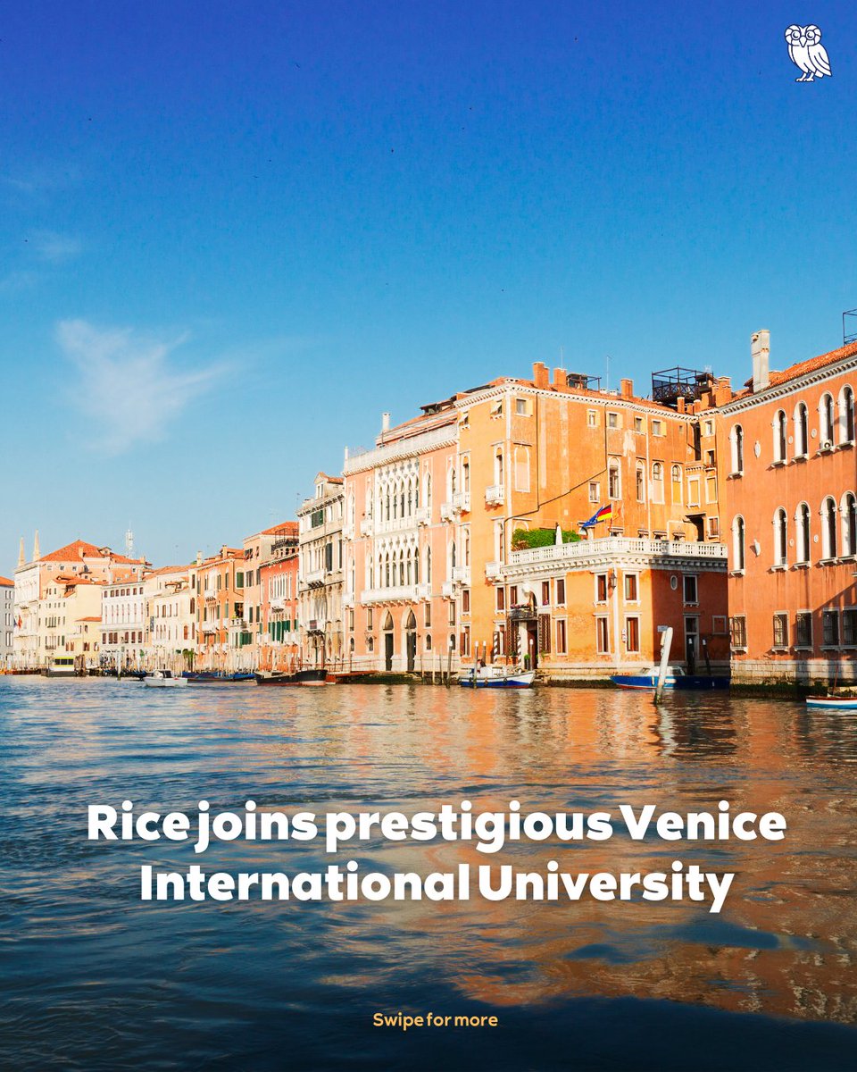 RiceUniversity's tweet image. Rice has joined Venice International University, a global consortium based in Italy. The School of Social Sciences will launch it's first courses through the Global Affairs program, expanding international collaboration and impact. Read more: bit.ly/40Skf7U