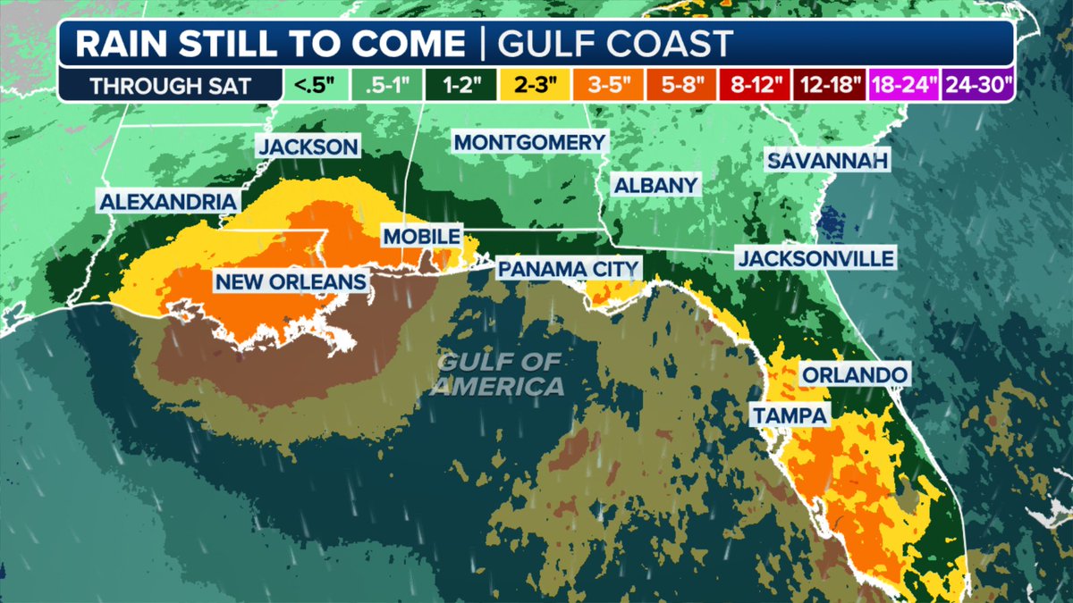 weatherbender_'s tweet image. By midweek Invest 93L moves into the Gulf with a small chance of strengthening.
Track matters.
A southern route keeps it over warm water and out of trouble.
A northern track runs into land, wind shear, and a weaker future.
Either way the Gulf Coast is in for more rain by the…