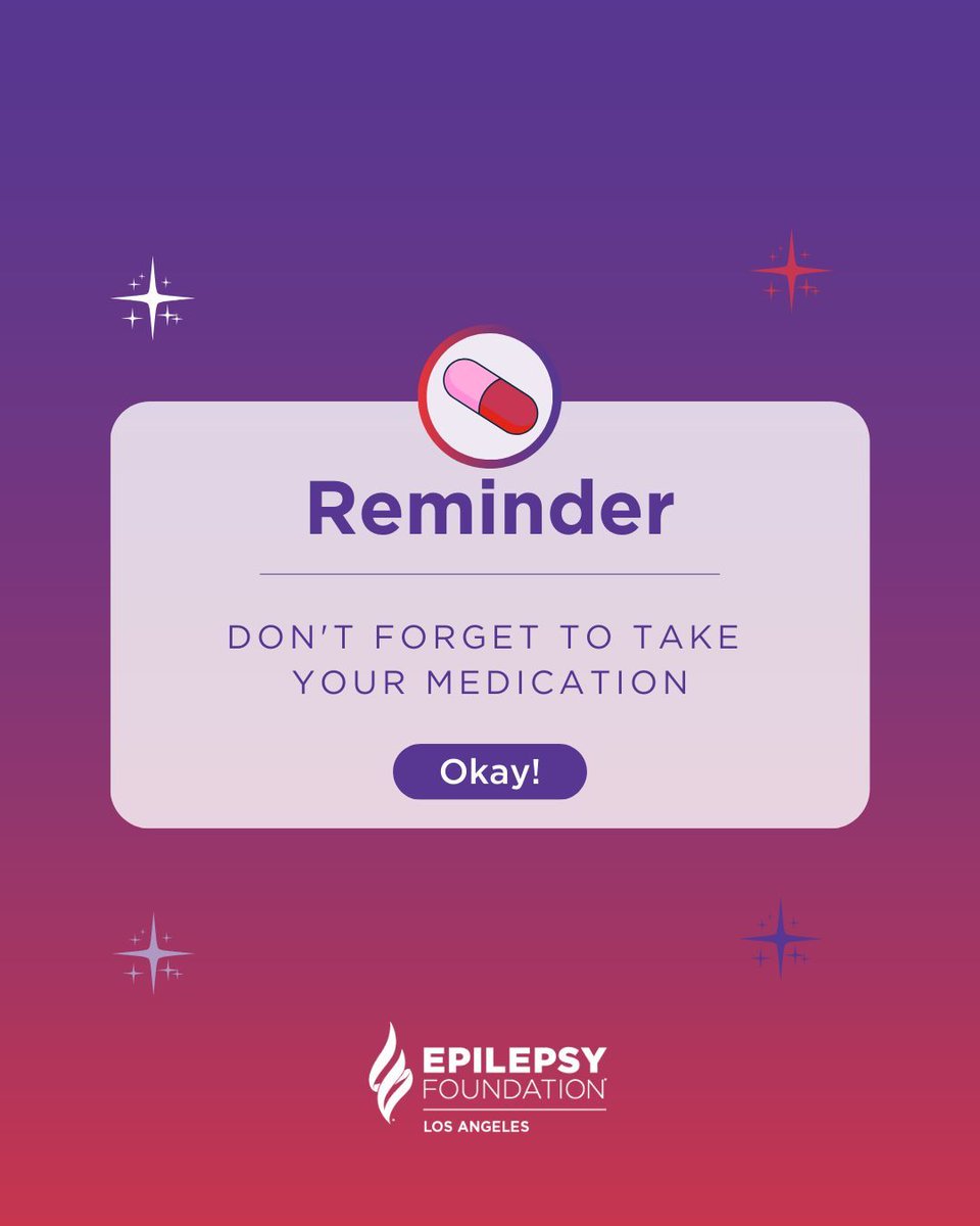 EpilepsyFdnLA's tweet image. Missed medications can impact seizure control. Stay consistent with your treatment plan for better health outcomes. ๐ #SeizureControl #HealthReminder